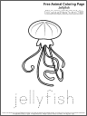 Free Coloring Page: Jellyfish 