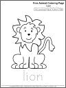 Free Coloring Page: Lion 