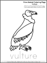Free Coloring Page: Vulture 