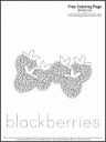 Free Coloring Page: Blackberries
