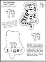 Free Printable Tiger Puppet