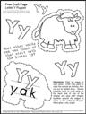 Free Printable Yak Puppet