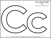 link to letter c template