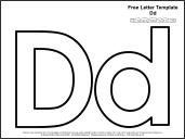 link to letter d template
