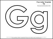 link to letter g template