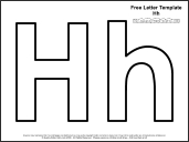 link to letter h template