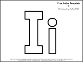 link to letter i template