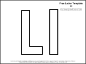 link to letter l template