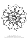 Free Coloring Page: Mandala 6