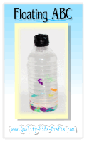 Sensory Bottle: Floating ABC